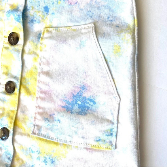 Girls Pastel Colors Overall Dress - Picture 4 of 6